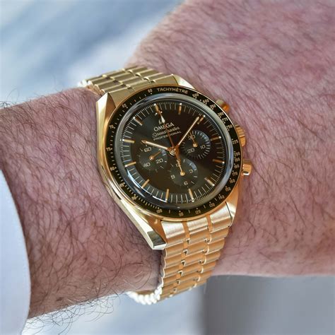 green gold omega speedmaster|Omega Speedmaster gold green dial.